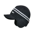 thumbnail image 1 of Winter Hats for Women Men, Winter Windproof Warm Hat with Ear Flap, FNGZ Men's Winter Ski Cap with Fleece Lined Cuffs and Visor, Warm Earmuffs, 1 of 4