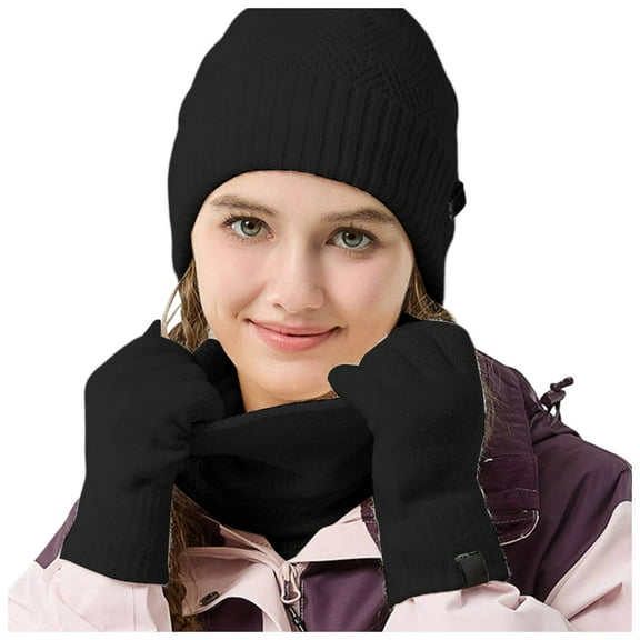 Winter Hats for Women Mens Hats Children Hat Scarf And Glove Set Fashionable Outdoor Baby Warm Three Piece Set