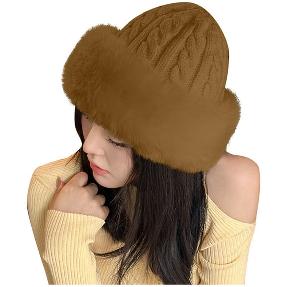 Winter Hats for Women Solid Color Lightweight Warm Knit Cap Stretchy Casual Breathable Comfortable Trendy Beanie Hat