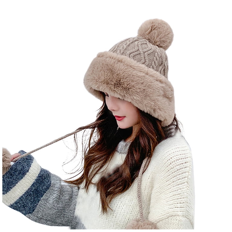 3-Pack Winter Faux Fur Knit Hats Stretch Cuffed Skull Caps Warm The 10 best winter hats for men main image 2