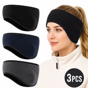 Winter Headband Fleece Ear Cover for Winter Ear Warmers Ear Muffs for Men Women Kids Ski Running Cycling 3 Packs