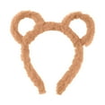 thumbnail image 1 of Winter Headband with Bear Ears for Women Cozy Makeup Hair Hoop Cartoon Party Hair Accessory, 1 of 7