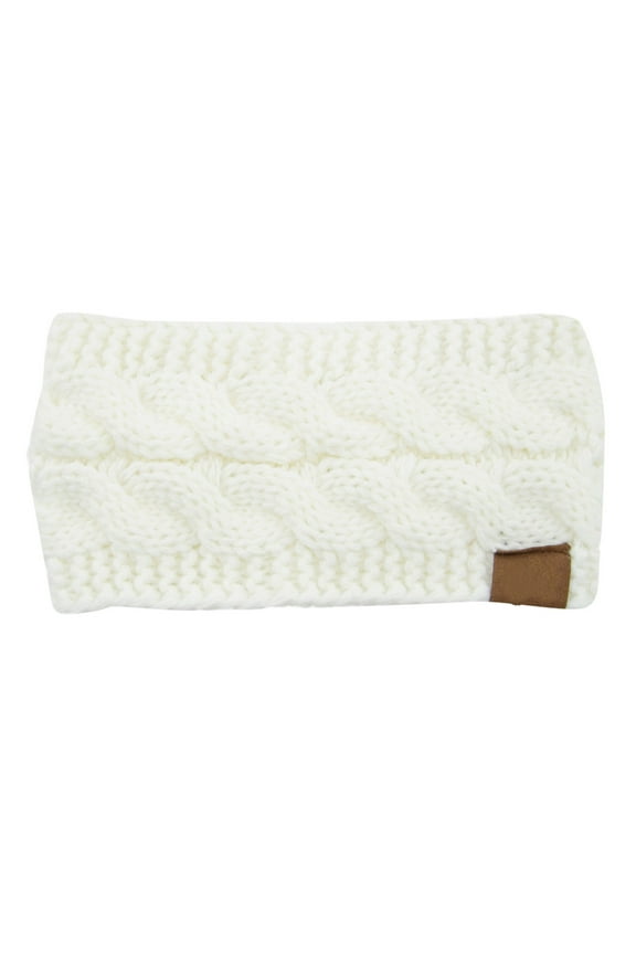 Winter Headbands For Women Soft Knit Ear Warmers Thick Lined Head Wraps Cozy Cold Weather Accessories Yoga Running Fitness