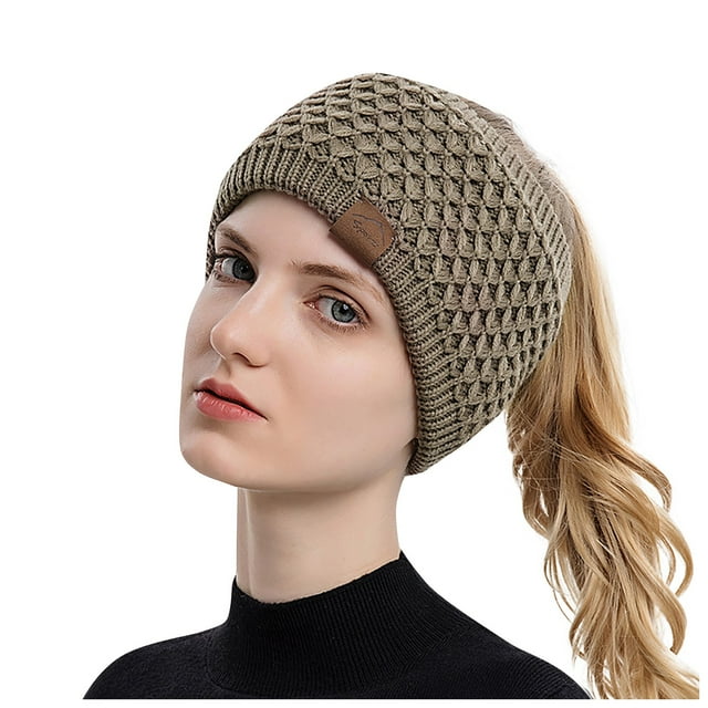 Winter Headbands for Women , Ear Warmers for Women Headband Wool Knit Thick Fleece Lined, Cold