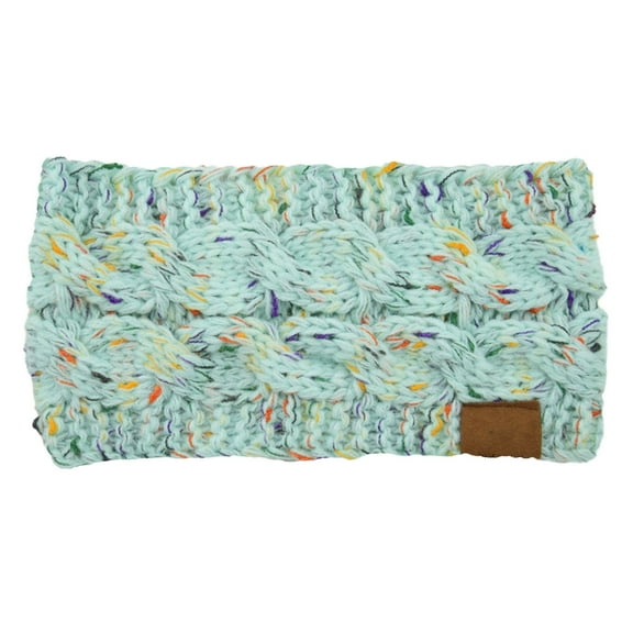 Winter Headbands for Women Soft Knit Ear Warmers Thermal Head Wraps Cold Weather Fitness Yoga Headband Accessory