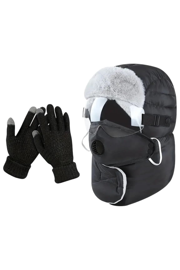 Winter Headgear for Outdoor Cycling in Northeast Regions with Windproof Warmth and Thick Velvet Great for Outdoor Activities and Cold Weather