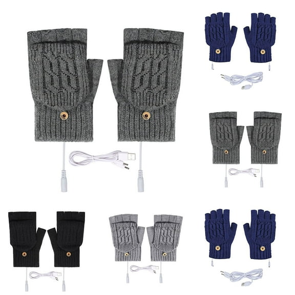 Winter Heated Glove Liners for Men Women Windproof Warm Gloves Adjustable Temperature Thin Gloves Riding Ski Snowboarding Hiking Cycling Hand Warmers