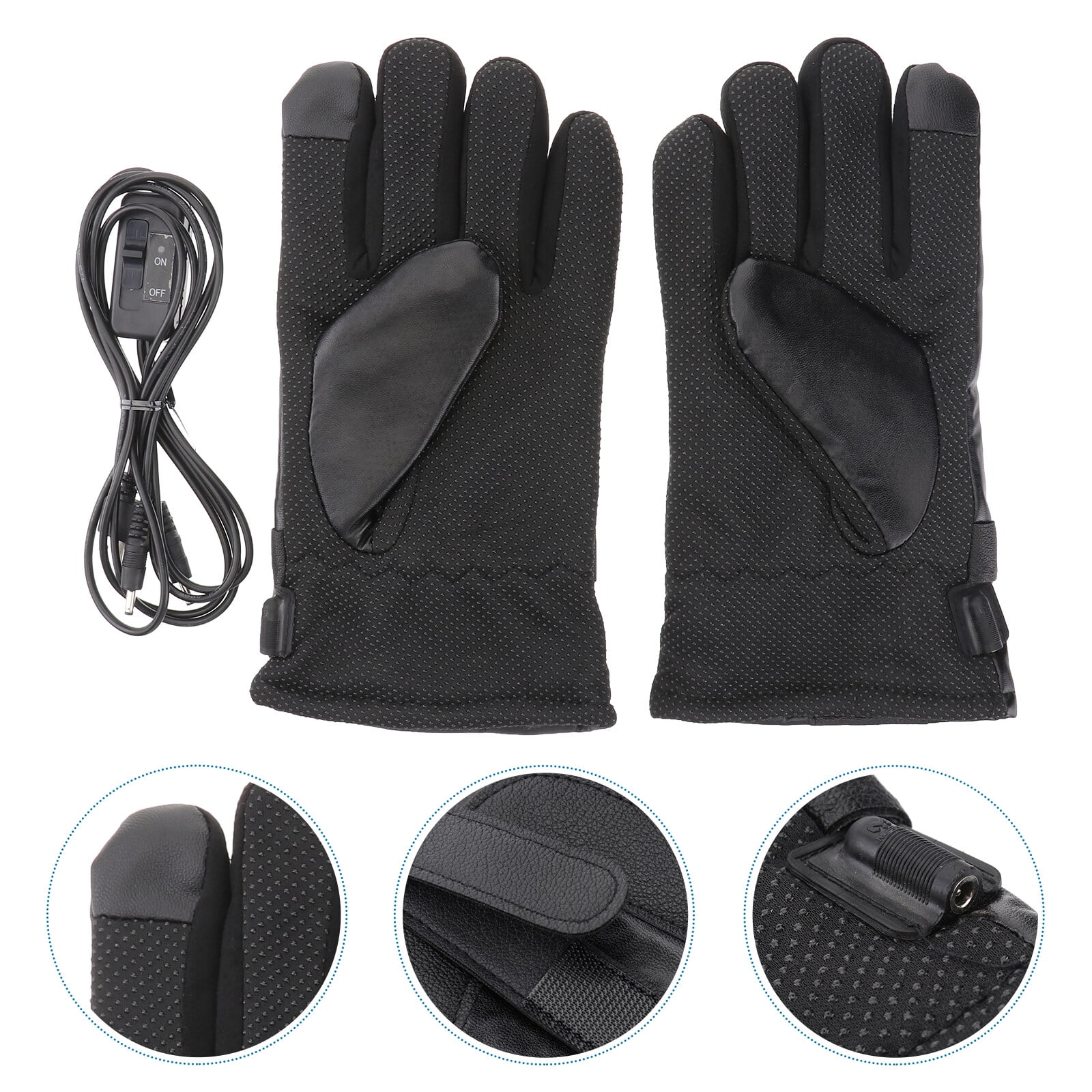 Winter Heated Gloves for Men Women, Rechargeable Battery Touchscreen