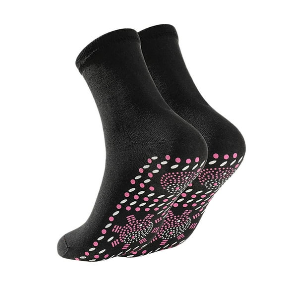 Winter Heated Socks for Women & Men, Self-Heating Socks Comfortable Elastic, Warm Thermal Socks, Resistant to Penetration, Heating Socks, Warm and Cold-Resistant Cotton Socks (Size: 38-45)