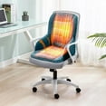 thumbnail image 1 of Winter Heated Warm Seat Cushion Backrest - Electric Heating Pad for Office Home Car Chair Warmer Waist Support, 1 of 6