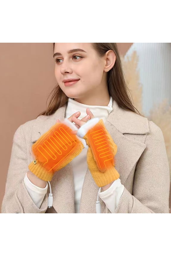 Winter Heating Warm Gloves for USB Power Mobile Computer Use Mug Shape Design Hand Warmer with Insulated Compatibility