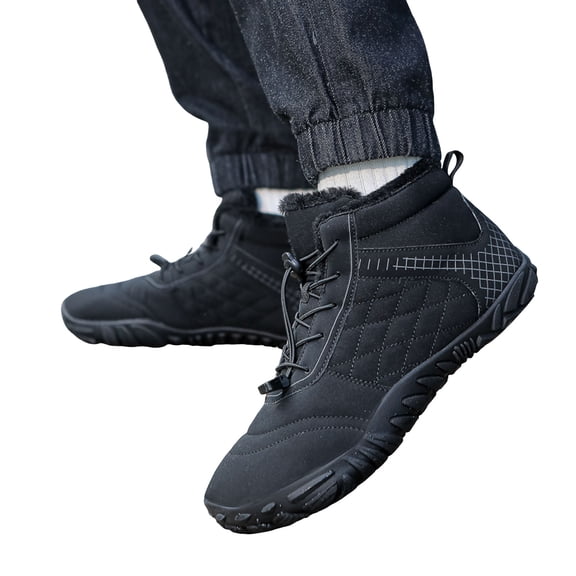 Winter Hiking Boots for Women Men Waterproof Snow Ankle Booties Warm Furry Lined Trekking Shoes