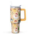 thumbnail image 1 of Winter Holiday 40oz Stainless Steel Christmas Coffee Tumbler with Handle and Straw, Leak Proof Insulated Cup Mug, Gift for Women Men, 1 of 4