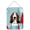 thumbnail image 1 of Winter Holiday Basset Hound Wall or Door Hanging Prints, 1 of 2