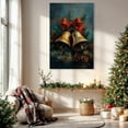 thumbnail image 1 of Winter Holiday Bells On Pine Twigs And Cone Wall Art Jingle Bell Poster New Years Eve Poster Festive Decor Xmas Gift Ready To Hang Home Decor, 8x12 UNFRAMED, 1 of 3