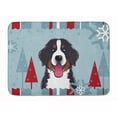 thumbnail image 1 of Winter Holiday Bernese Mountain Dog Machine Washable Memory Foam Mat, 1 of 1