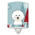 thumbnail image 1 of Winter Holiday Bichon Frise Ceramic Night Light, 1 of 2
