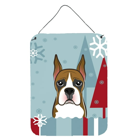 Winter Holiday Boxer Wall or Door Hanging Prints