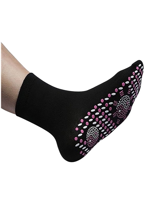 Winter TMOYZQ 10Pcs Tourmaline Thermal Circulation Self-heating Shaping Socks, Unisex Compression Socks Winter Comfortable Warm Breathable Massage Socks Foot Warmer