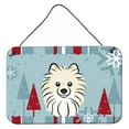 thumbnail image 1 of Winter Holiday Design with Dog Art Wall or Door Hanging Prints, 1 of 1
