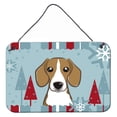 thumbnail image 1 of Winter Holiday Design with Dog Art Wall or Door Hanging Prints, 1 of 7