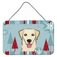 thumbnail image 1 of Winter Holiday Design with Dog Art Wall or Door Hanging Prints, 1 of 7