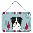 thumbnail image 1 of Winter Holiday Design with Dog Art Wall or Door Hanging Prints, 1 of 7