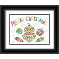 thumbnail image 1 of Winter Holiday III on White Bright 2x Matted 24x20 Black Ornate Framed Art Print by Wild Apple Portfolio, 1 of 2