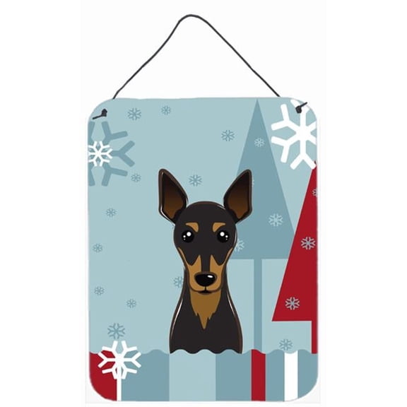 Winter Holiday Min Pin Wall and Door Hanging Prints