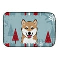 thumbnail image 1 of Winter Holiday Shiba Inu Dish Drying Mat, 1 of 7