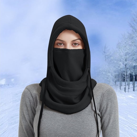 Winter Hood Ski Hat For Women Men Thermal Hat Cap Scarf For Cold Weather Clam Winter Hat Christmas Hat Cover Head for Men Toboggan Snow Winter Mens Hats Hat Goggles over Ear Winter Hat Claptrap Hat