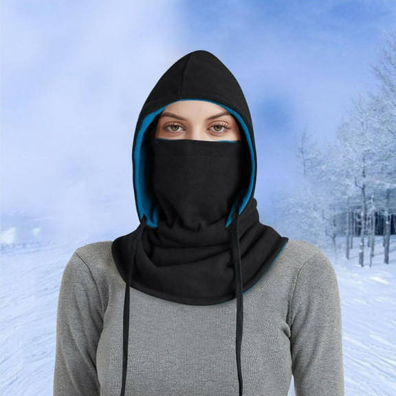 Winter Hood Ski Hat For Women Men Thermal Hat Cap Scarf For Cold Weather Clam Winter Hat Christmas Hat Cover Head for Men Toboggan Snow Winter Mens Hats Hat Goggles over Ear Winter Hat Claptrap Hat