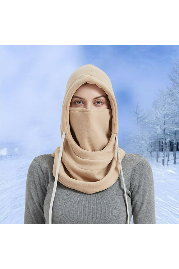 Winter Hood Ski Hat For Women Men Thermal Hat Cap Scarf For Cold Weather Clam Winter Hat Christmas Hat Cover Head for Men Toboggan Snow Winter Mens Hats Hat Goggles over Ear Winter Hat Claptrap Hat