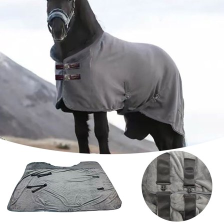 Winter Horse Rug Warmer Jacket Insulated Blanket For With Soft Imitation And Windproof Outer Layer