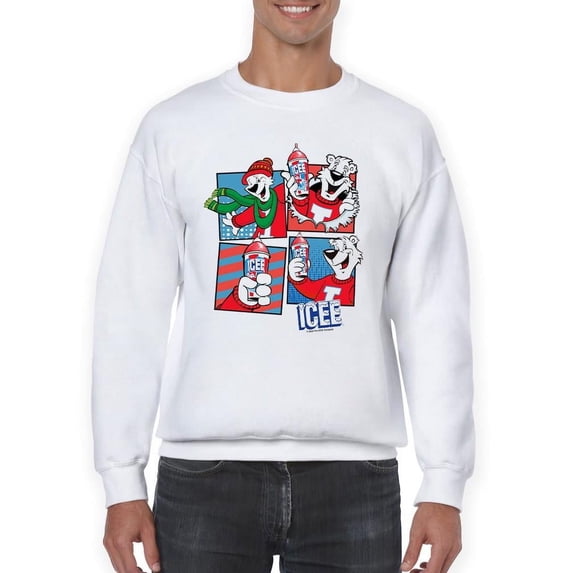 Winter ICEE Chill Fun - Bear Seasonal Collage Men's Sweatshirt