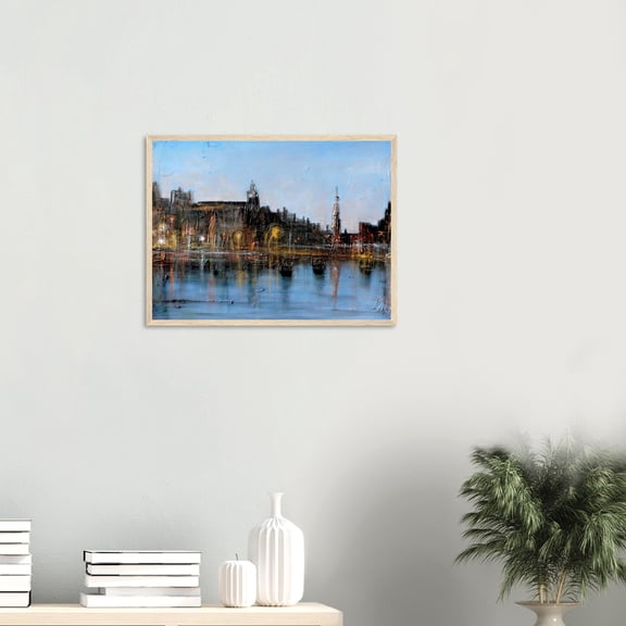 Winter In Amsterdam | Signed Fine Art Prints By Scottish Artist Hunter | Unframed or Varied Frames Available