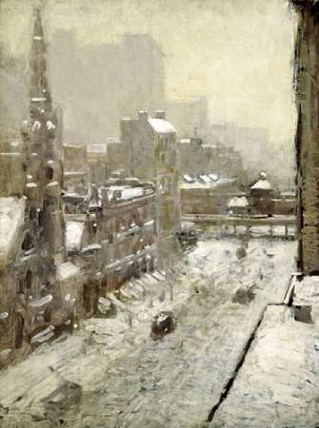 Winter In The City Canvas Art - Paul Cornoyer (18 x 24)