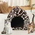 thumbnail image 1 of Cozy Winter Pet Tent House, Warm Foldable Cat Shelter, Padded Strawberry Design, Soft Indoor Bed For Small Dogs Cats Puppy Kitten, 1 of 8