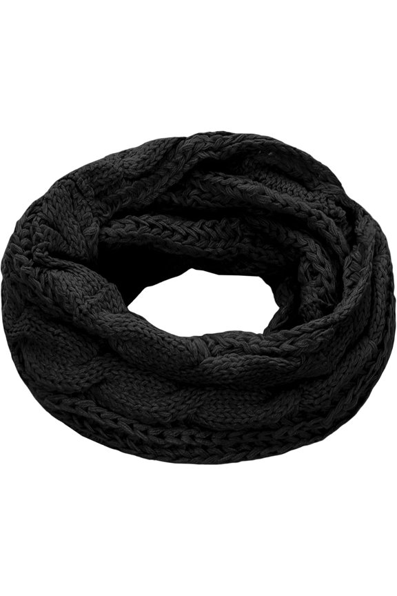 Winter Infinity Scarf For Women Thick Ribbed Cable Knit Winter Infinity Circle Loop Scarf For Cold Weather