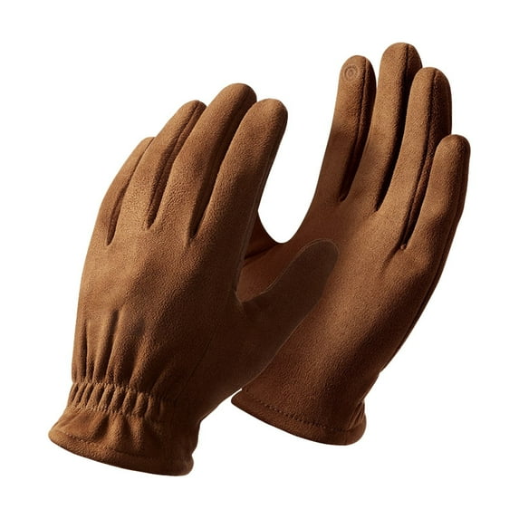 Winter Insulated Glove,Winter Waterproof Ski Snow Warm Gloves for Women Men,Windproof Cold Weather Thermal, for Running Driving Cycling Hiking Biking Outdoor Sports Daily Work(Brown1)