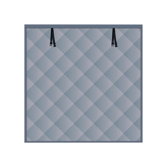 Winter Insulated Window Cover-Cotton Thermal Insulated Window with Fastener-Window Insulation(Gray)