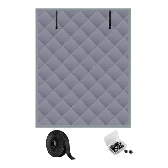 Winter Insulated Window Curtain 3 Layer Thermal Design Include Tape Fasteners and Nails Rolled Up Feature Energy Saving