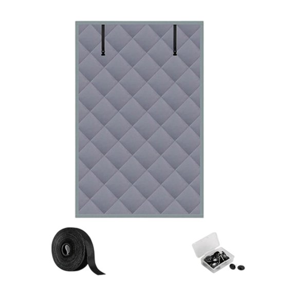 Winter Insulated Window Curtain 3 Layer Thermal Design Include Tape Fasteners and Nails Rolled Up Feature
