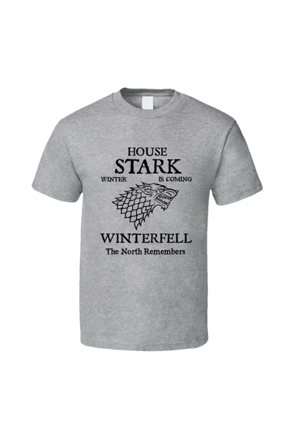 Winter Is Coming Fantasy House Inspired Graphic Everyday T-shirt