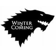 thumbnail image 1 of Winter Is Coming Game Of Thrones Inspired Decal Sticker | 7-Inches By 5-Inches | Black Vinyl, 1 of 1