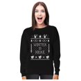 thumbnail image 1 of Winter Is Here Ugly Christmas Sweater Women Sweatshirt Medium Black, 1 of 5