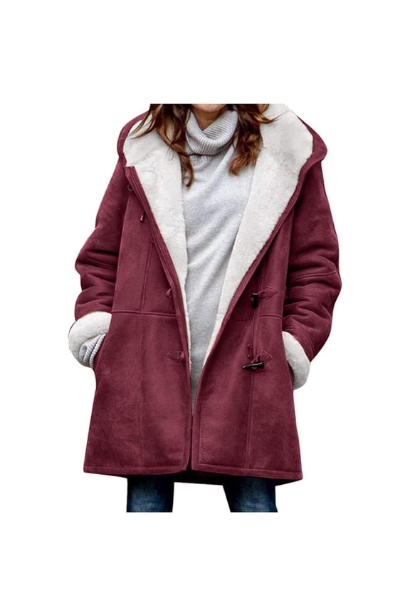 Winter Jacket Ladies Long Warm Lined Large Sizes Ladies Cotton Down Jacket Parka Ladies Winter Autumn Coat Ladies(L)