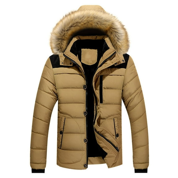 Winter Jacket Mens Down Coat Warm Parkas Streetwear Extra Thick Highly Padded Windproof High Collar Male Puffer Jacket for Outdoor