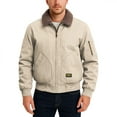 thumbnail image 1 of Winter Jacket Sevevn Men's Washed Cotton Military Jacket Sherpa Lined Utility Jacket Thick Warm Winter Jacket, 1 of 7