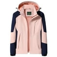 thumbnail image 1 of Winter Jacket Women Fall Jackets for Women, Women's Rain Jacket Lightweight Waterproof Packable Rain Coat with Hooded Outdoor Coats Lined Rain Jacket Women, 1 of 2
